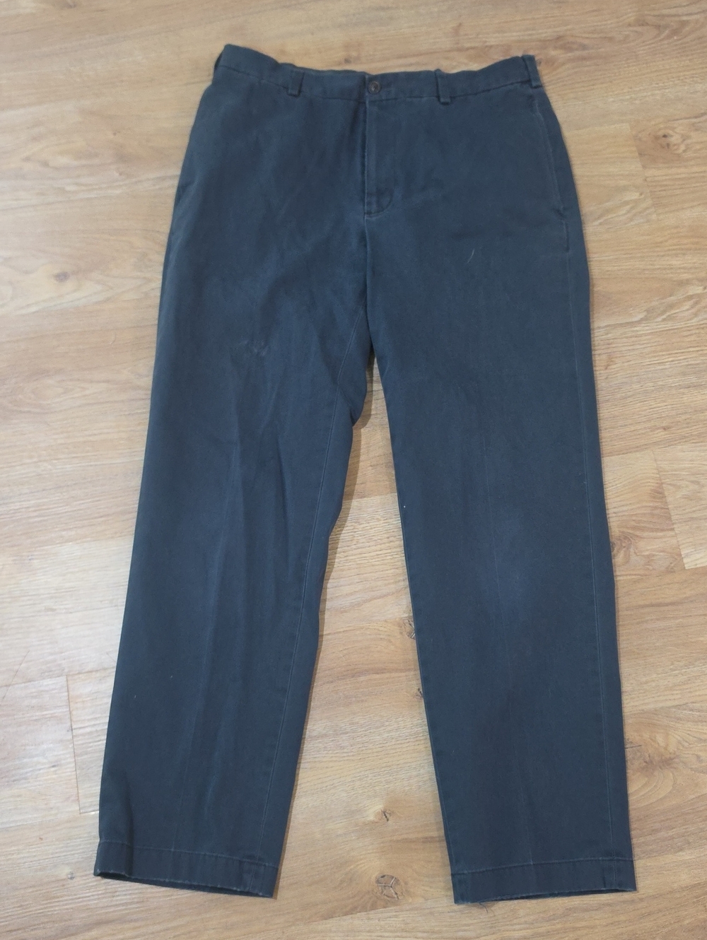 Brooks Brothers Navy Men's Chino Pants, 35/32, 100% Cotton
